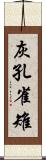 灰孔雀雉 Scroll