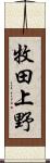 牧田上野 Scroll