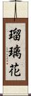 瑠璃花 Scroll