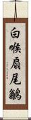 白喉扇尾鶲 Scroll