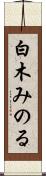 白木みのる Scroll