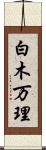 白木万理 Scroll