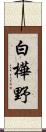 白樺野 Scroll