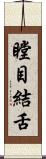 瞠目結舌 Scroll