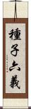 種子六義 Scroll