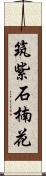 筑紫石楠花 Scroll