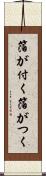 箔が付く Scroll