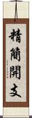 精簡開支 Scroll