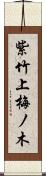 紫竹上梅ノ木 Scroll