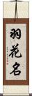羽花名 Scroll
