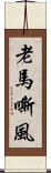 老馬嘶風 Scroll