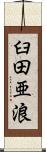 臼田亜浪 Scroll