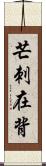 芒刺在背 Scroll