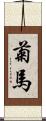 菊馬 Scroll