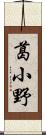 葛小野 Scroll