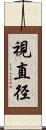 視直径 Scroll