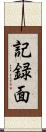記録面 Scroll