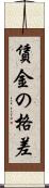 賃金の格差 Scroll
