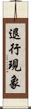 退行現象 Scroll