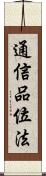 通信品位法 Scroll