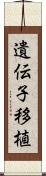 遺伝子移植 Scroll