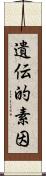 遺伝的素因 Scroll