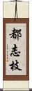 都志枝 Scroll