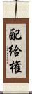 配給権 Scroll