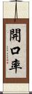 開口率 Scroll