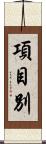 項目別 Scroll