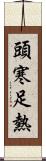 頭寒足熱 Scroll