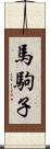 馬駒子 Scroll