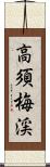 高須梅渓 Scroll