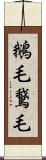 鵝毛 Scroll