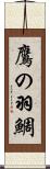 鷹の羽鯛 Scroll