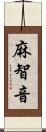 麻智音 Scroll
