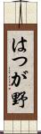 はつが野 Scroll