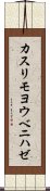 カスリモヨウベニハゼ Scroll
