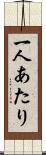 一人あたり Scroll