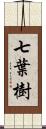 七葉樹 Scroll