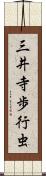 三井寺歩行虫 Scroll