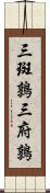三斑鶉 Scroll