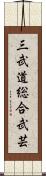 Three Martial Comprehensive Arts Scroll