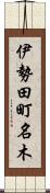 伊勢田町名木 Scroll