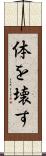 体を壊す Scroll