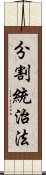 分割統治法 Scroll