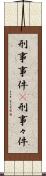 刑事事件(P) Scroll