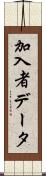 加入者データ Scroll