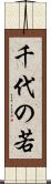 千代の若 Scroll