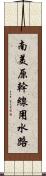 南美原幹線用水路 Scroll